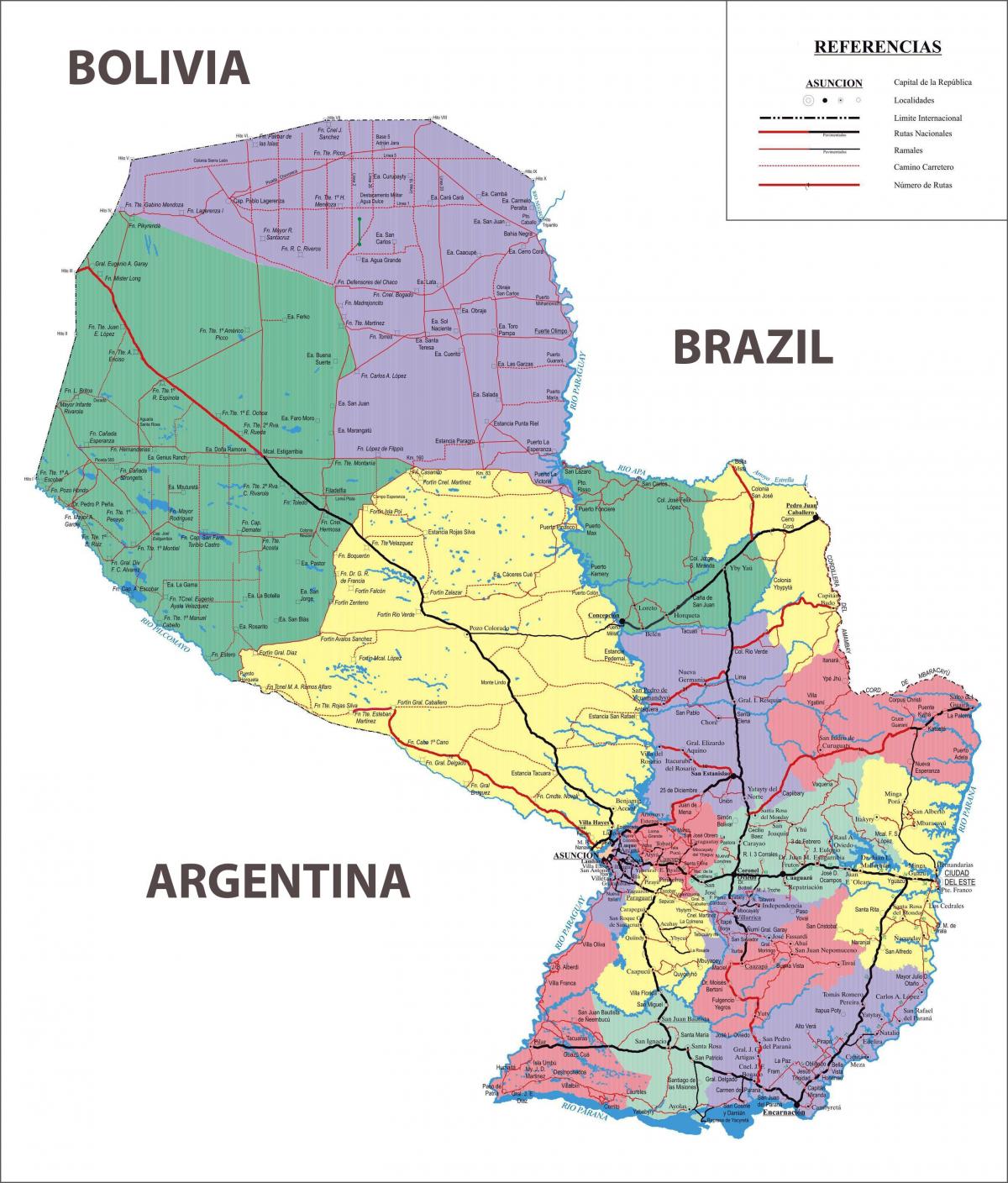 harta e Paraguajit