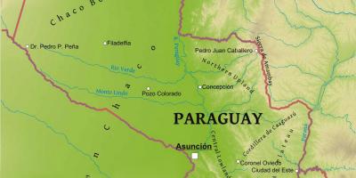Harta e Paraguajit gjeografi