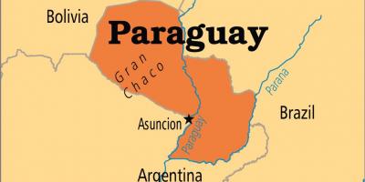 Kryeqyteti i Paraguajit hartë