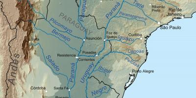 Harta e Paraguajit lumit