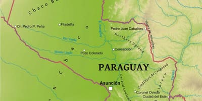 Harta e Paraguajit gjeografi